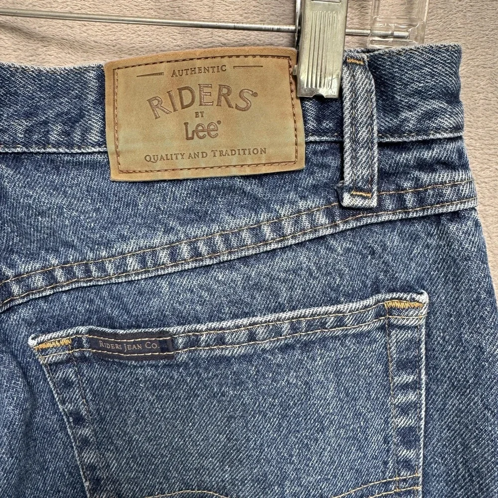 Riders By Lee Jeans Mens 32x30 Blue Denim‎ Relaxed Fit Straight Leg Zip Fly
